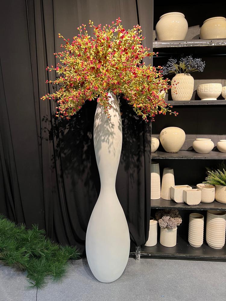 Handcrafted Artificial Flowers, with ceramic Vase