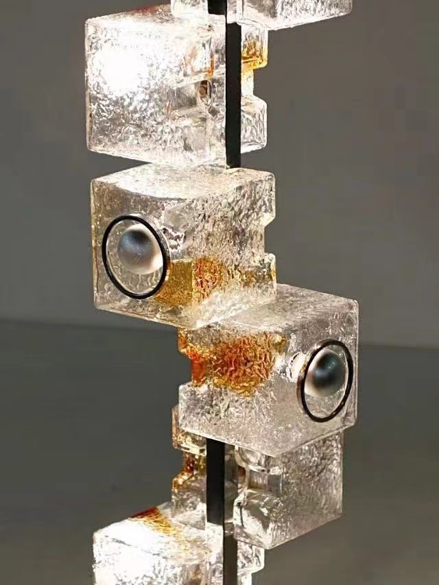 Glass Block Floor Lamp