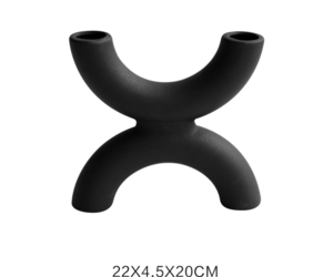 Black Frosted Flower Vessel (3)