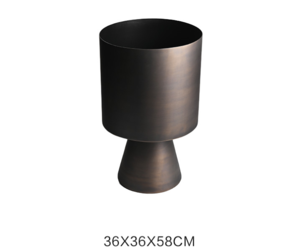 Black Frosted Flower Vessel (4)