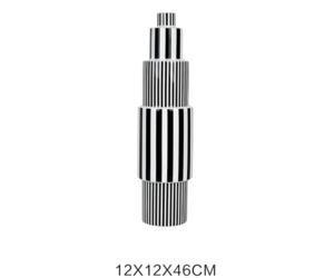 Black and White Line Flower Vessel (4)
