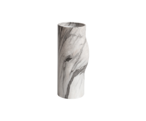 Black and White Line Flower Vessel (2)